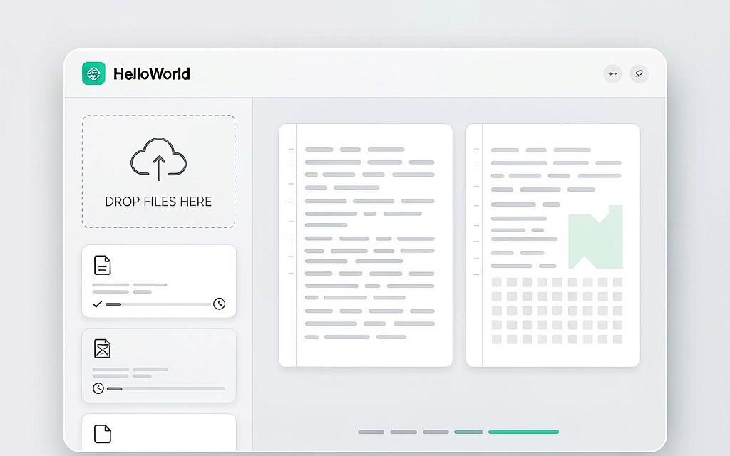 HelloWorld文档翻译批量导入与排版预览